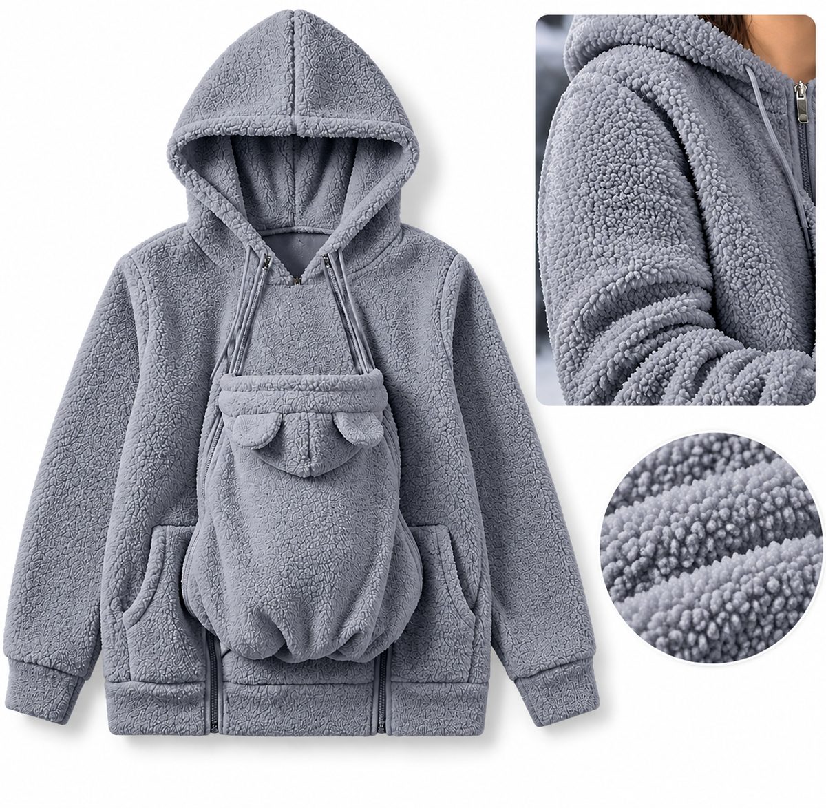 HuggyMama™ Bonding Carrier Hoodie