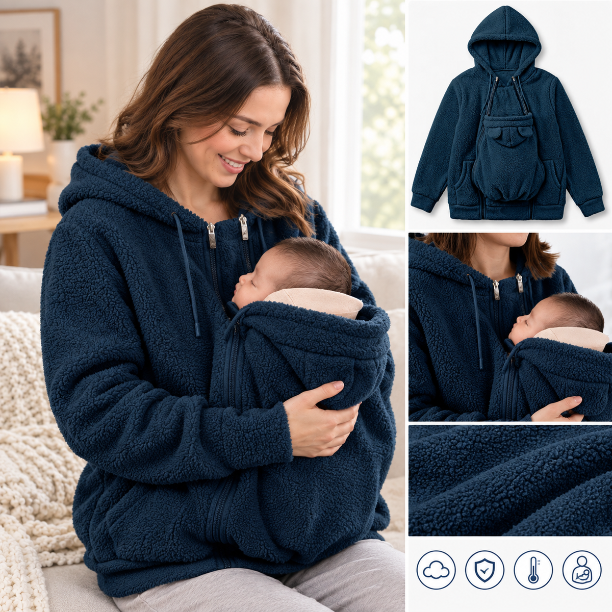 HuggyMama™ Bonding Carrier Hoodie